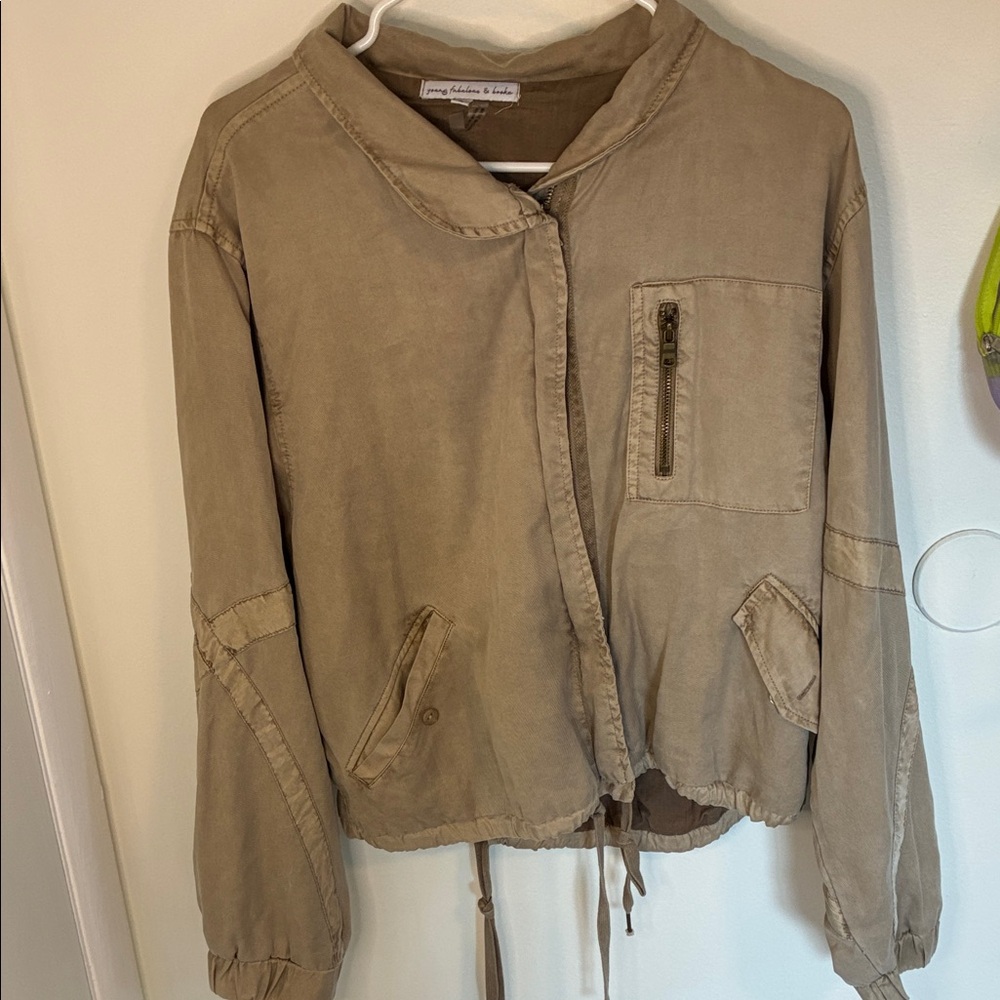 Young Fabulous & Broke Utility Jacket in Tan